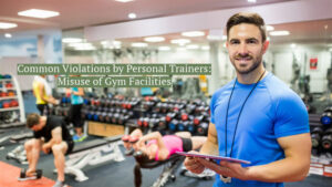 Common violations by personal trainers: misuse of gym facilities.