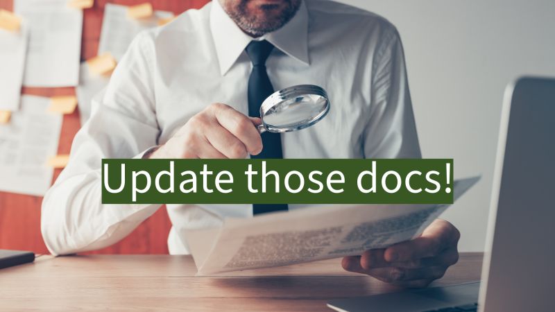 Update those docs!