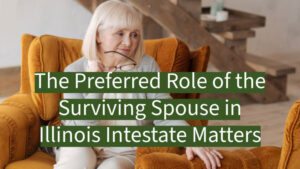 The preferred role of the surviving spouse in Illinois intestate matters